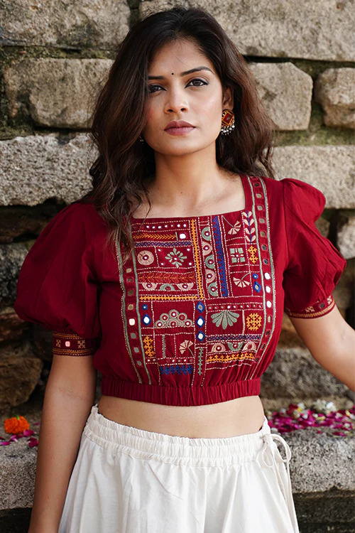 Puff Sleeves Blouse